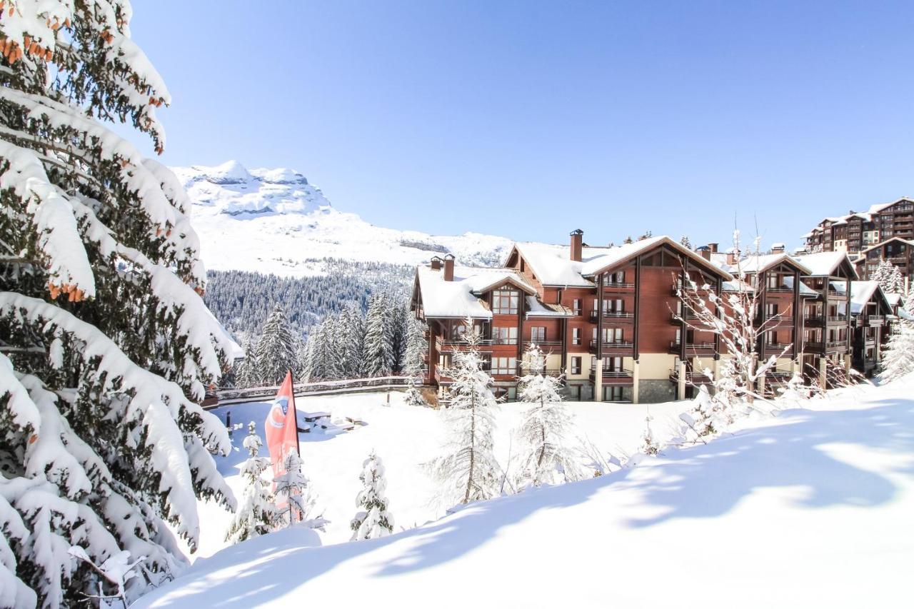 South Facing 2-Bed Apartment With Fireplace, Terrasses Deos Flaine Kültér fotó