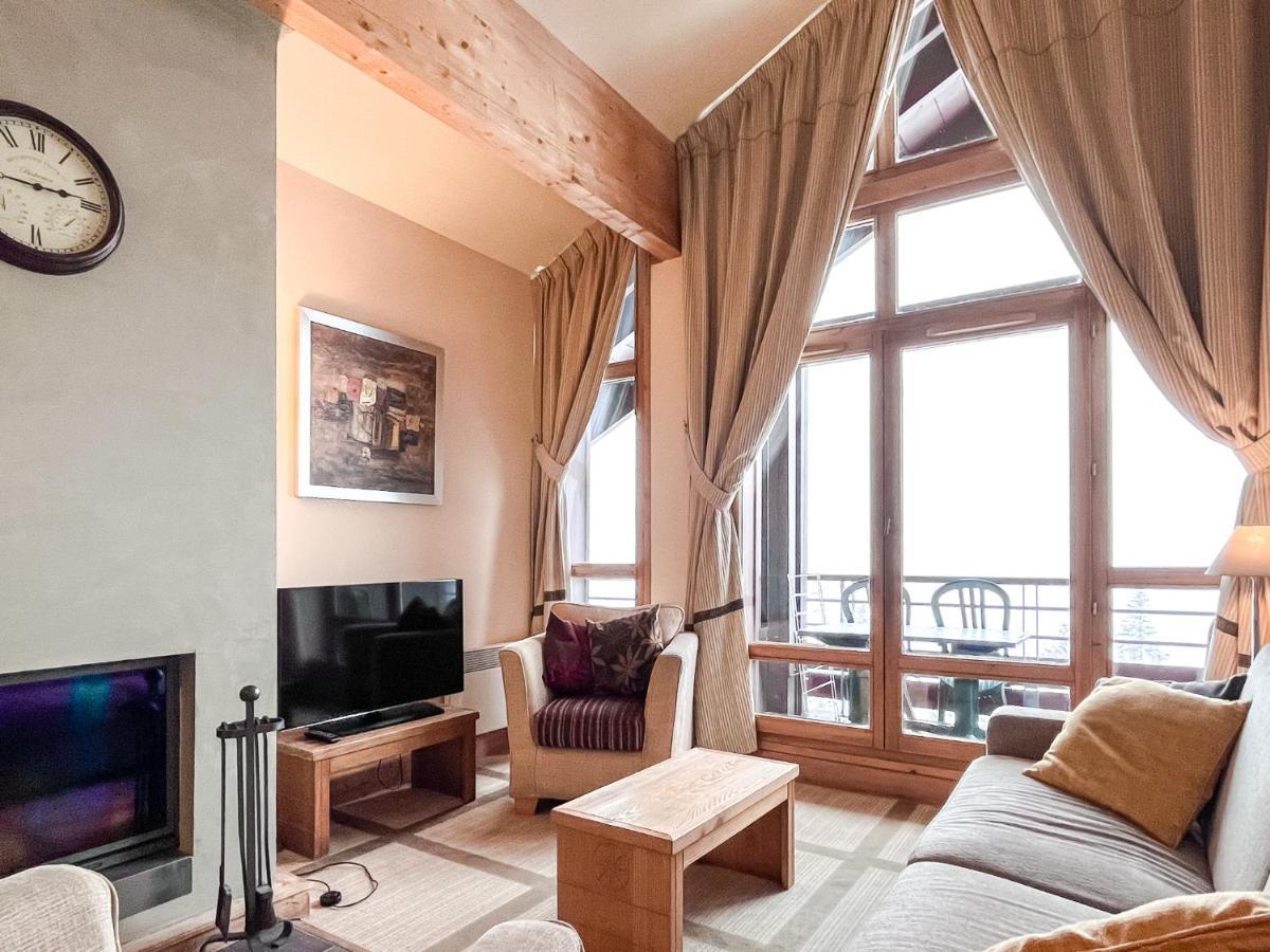South Facing 2-Bed Apartment With Fireplace, Terrasses Deos Flaine Kültér fotó