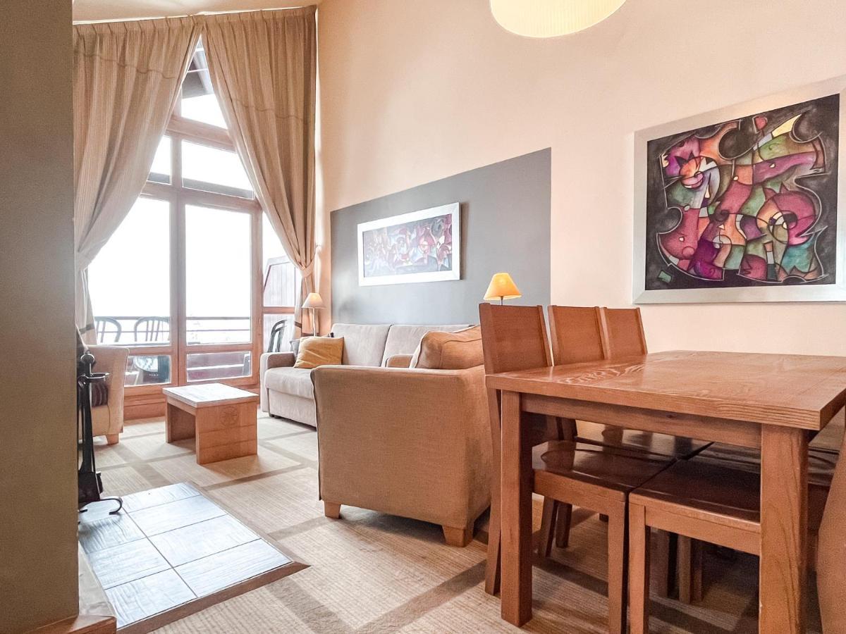 South Facing 2-Bed Apartment With Fireplace, Terrasses Deos Flaine Kültér fotó