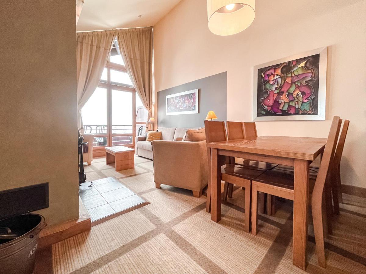 South Facing 2-Bed Apartment With Fireplace, Terrasses Deos Flaine Kültér fotó