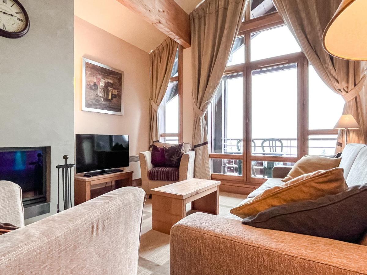 South Facing 2-Bed Apartment With Fireplace, Terrasses Deos Flaine Kültér fotó