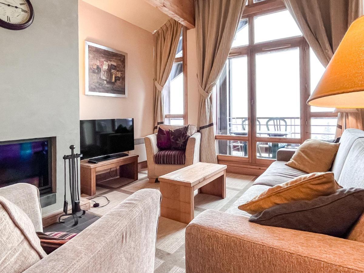 South Facing 2-Bed Apartment With Fireplace, Terrasses Deos Flaine Kültér fotó