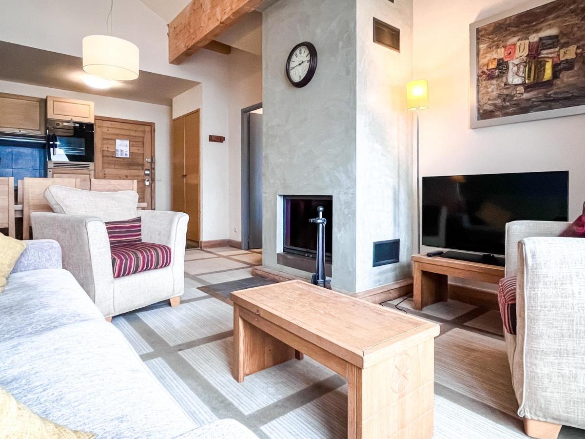South Facing 2-Bed Apartment With Fireplace, Terrasses Deos Flaine Kültér fotó