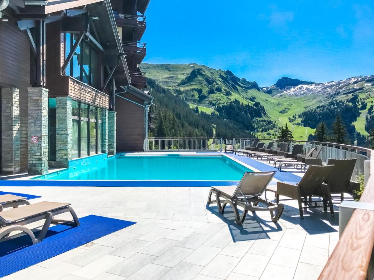 South Facing 2-Bed Apartment With Fireplace, Terrasses Deos Flaine Kültér fotó